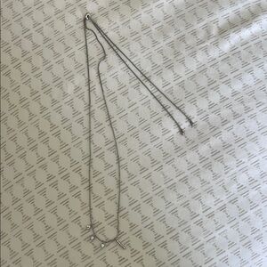 Silver Necklace with Initial Charms